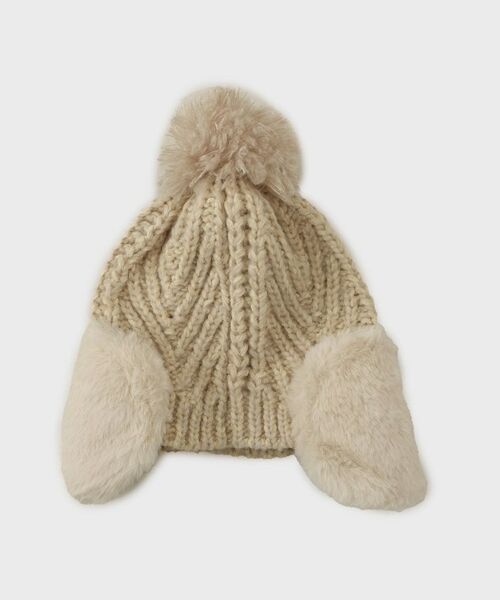 THE SHOP TK / ザ ショップ ティーケー ニットキャップ | フェイクファー耳当てワッチ | 詳細2