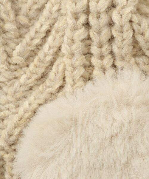 THE SHOP TK / ザ ショップ ティーケー ニットキャップ | フェイクファー耳当てワッチ | 詳細3