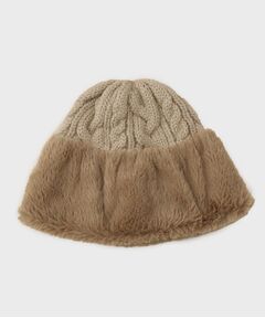 THE SHOP TK / ザ ショップ ティーケー ニットキャップ | フェイクファートーク風スフレワッチ