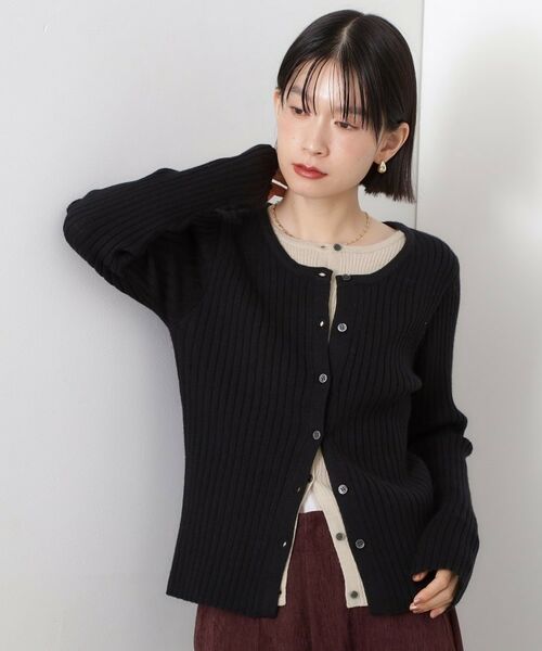 THE SHOP TK / ザ ショップ ティーケー ニット・セーター | 【アンチピリング/静電気防止/洗える】ヘンリーレイヤードニット | 詳細1