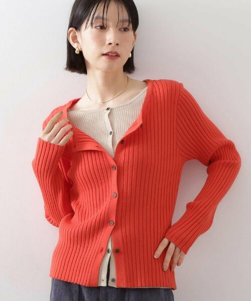 THE SHOP TK / ザ ショップ ティーケー ニット・セーター | 【アンチピリング/静電気防止/洗える】ヘンリーレイヤードニット | 詳細9