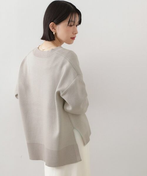 THE SHOP TK / ザ ショップ ティーケー ニット・セーター | 【体型カバー】ゆったり サイドスリットニット | 詳細10