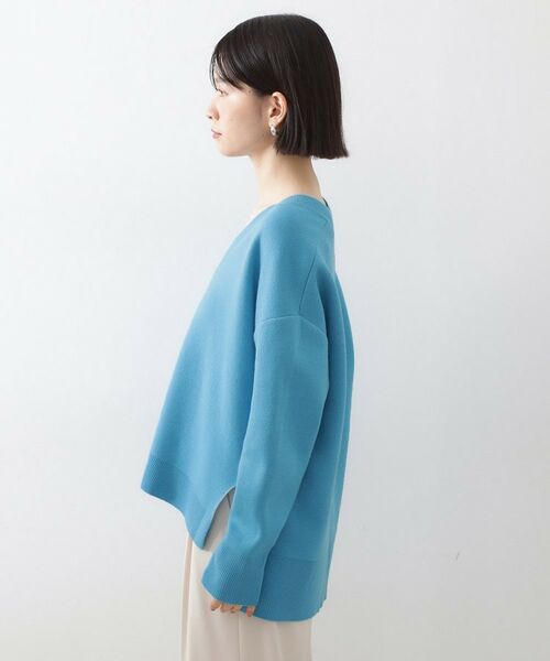 THE SHOP TK / ザ ショップ ティーケー ニット・セーター | 【体型カバー】ゆったり サイドスリットニット | 詳細18