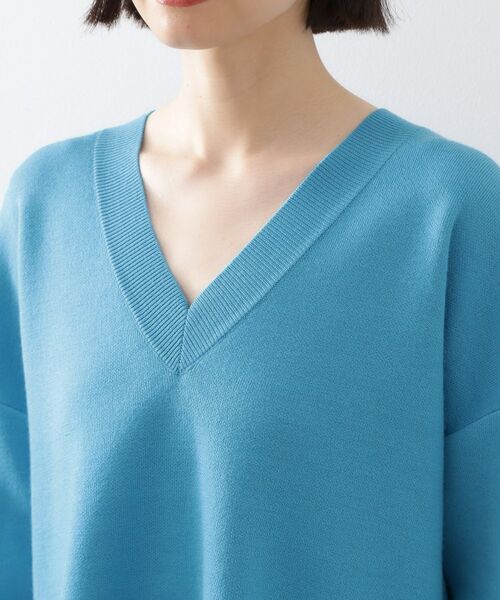 THE SHOP TK / ザ ショップ ティーケー ニット・セーター | 【体型カバー】ゆったり サイドスリットニット | 詳細20