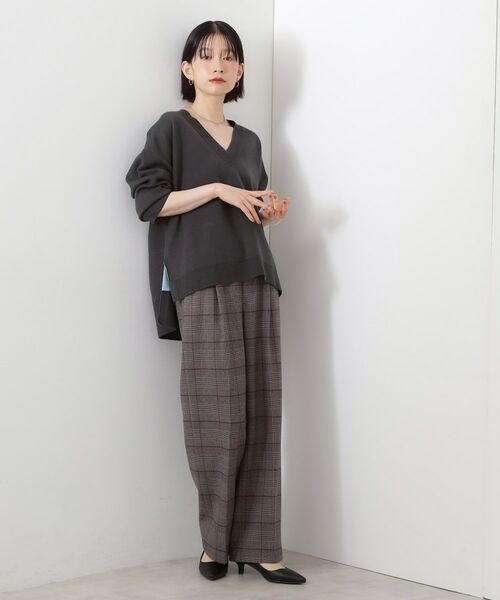 THE SHOP TK / ザ ショップ ティーケー ニット・セーター | 【体型カバー】ゆったり サイドスリットニット | 詳細7