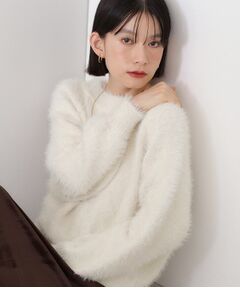 THE SHOP TK / ザ ショップ ティーケー ニット・セーター | 着るたびときめく ふんわりフェザーシャギーニット