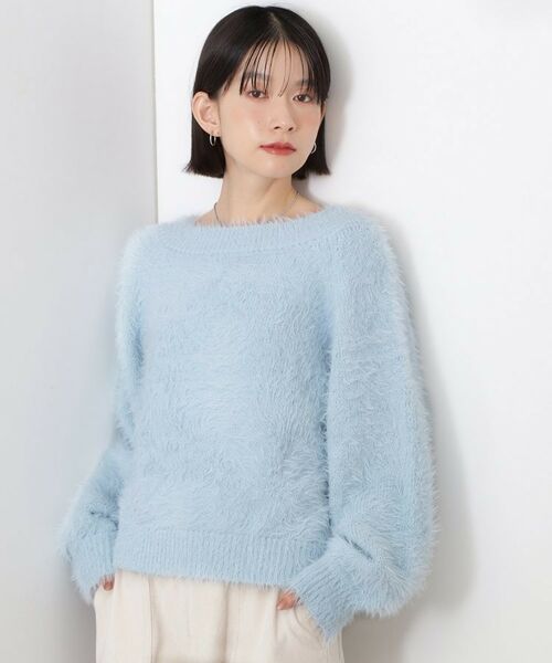 THE SHOP TK / ザ ショップ ティーケー ニット・セーター | 着るたびときめく ふんわりフェザーシャギーニット | 詳細9