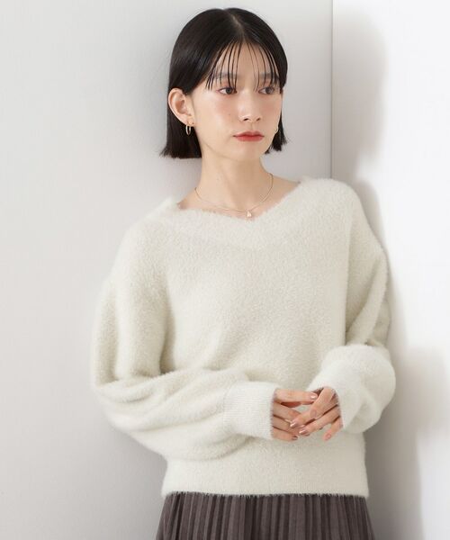 THE SHOP TK / ザ ショップ ティーケー ニット・セーター | 【洗える】上品にきらめく フェザーラメニット | 詳細1