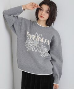 THE SHOP TK / ザ ショップ ティーケー ニット・セーター | 花柄ラメジャカードニット