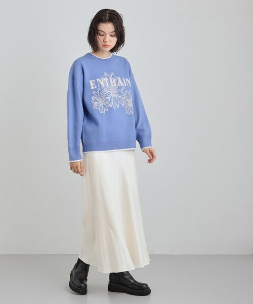 THE SHOP TK / ザ ショップ ティーケー ニット・セーター | 花柄ラメジャカードニット | 詳細11