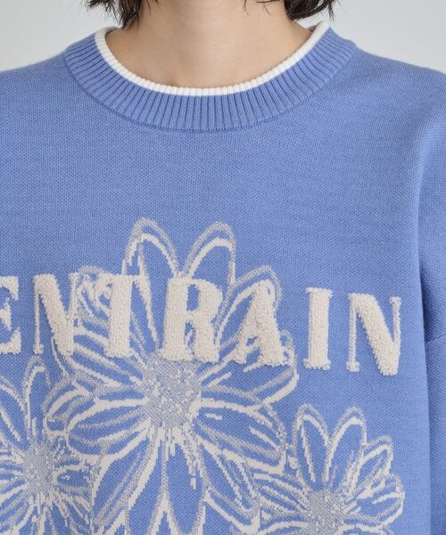 THE SHOP TK / ザ ショップ ティーケー ニット・セーター | 花柄ラメジャカードニット | 詳細16