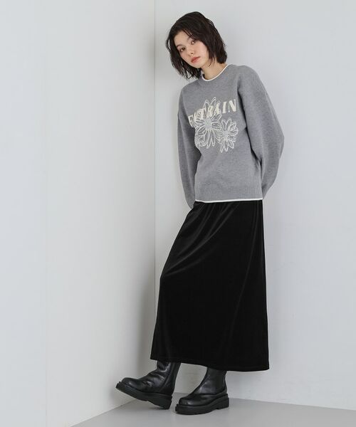 THE SHOP TK / ザ ショップ ティーケー ニット・セーター | 花柄ラメジャカードニット | 詳細3