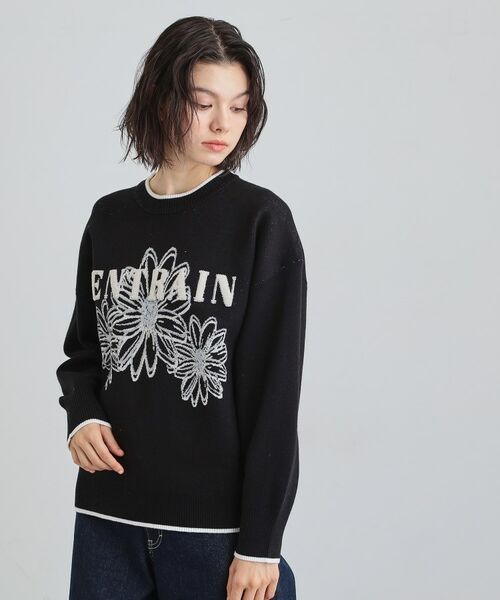 THE SHOP TK / ザ ショップ ティーケー ニット・セーター | 花柄ラメジャカードニット | 詳細6