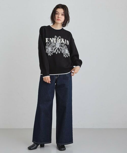 THE SHOP TK / ザ ショップ ティーケー ニット・セーター | 花柄ラメジャカードニット | 詳細7