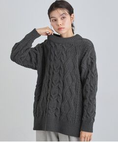 THE SHOP TK / ザ ショップ ティーケー ニット・セーター | 【洗える】冬のコーデを盛り上げる マットモール ケーブルニット