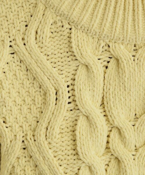 THE SHOP TK / ザ ショップ ティーケー ニット・セーター | 【洗える】冬のコーデを盛り上げる マットモール ケーブルニット | 詳細12