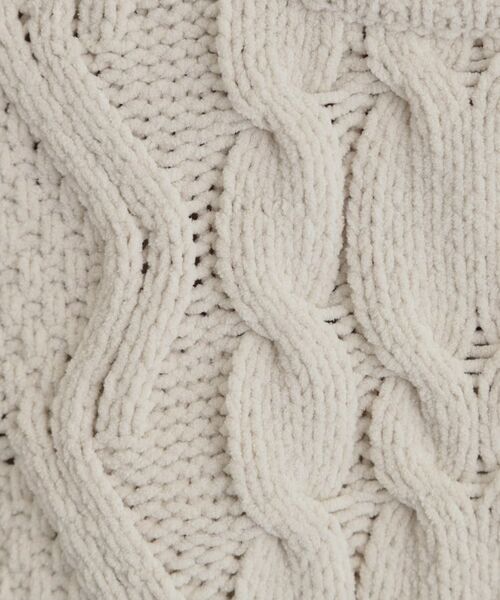 THE SHOP TK / ザ ショップ ティーケー ニット・セーター | 【洗える】冬のコーデを盛り上げる マットモール ケーブルニット | 詳細4