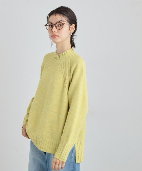 THE SHOP TK / ザ ショップ ティーケー ニット・セーター | ふんわり柔らかきれい色 ウール混ハイネックニット | 詳細10