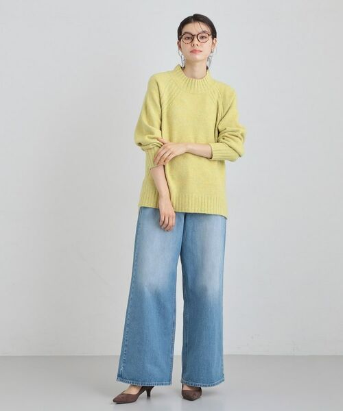 THE SHOP TK / ザ ショップ ティーケー ニット・セーター | ふんわり柔らかきれい色 ウール混ハイネックニット | 詳細11