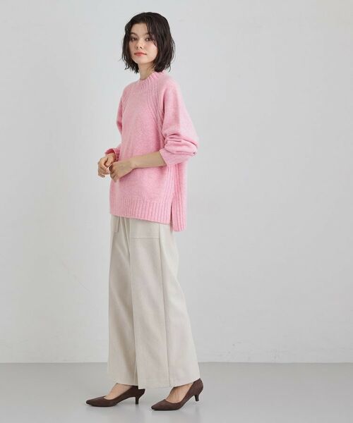 THE SHOP TK / ザ ショップ ティーケー ニット・セーター | ふんわり柔らかきれい色 ウール混ハイネックニット | 詳細15