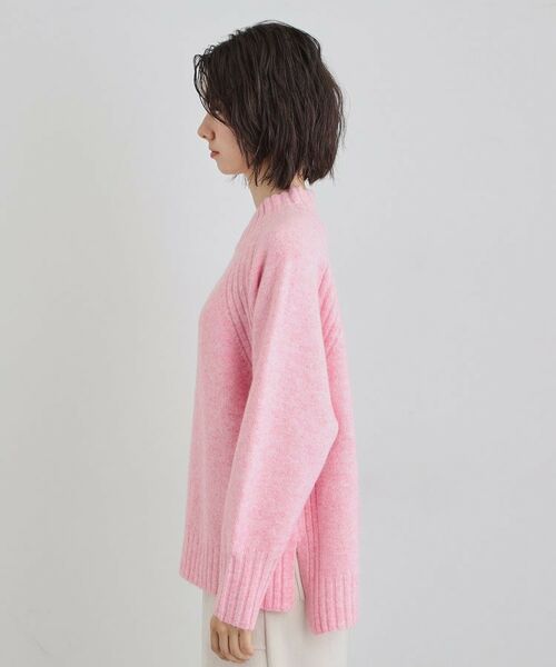 THE SHOP TK / ザ ショップ ティーケー ニット・セーター | ふんわり柔らかきれい色 ウール混ハイネックニット | 詳細18
