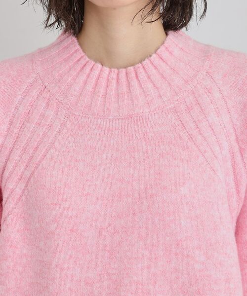 THE SHOP TK / ザ ショップ ティーケー ニット・セーター | ふんわり柔らかきれい色 ウール混ハイネックニット | 詳細20