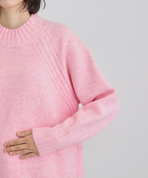 THE SHOP TK / ザ ショップ ティーケー ニット・セーター | ふんわり柔らかきれい色 ウール混ハイネックニット | 詳細21