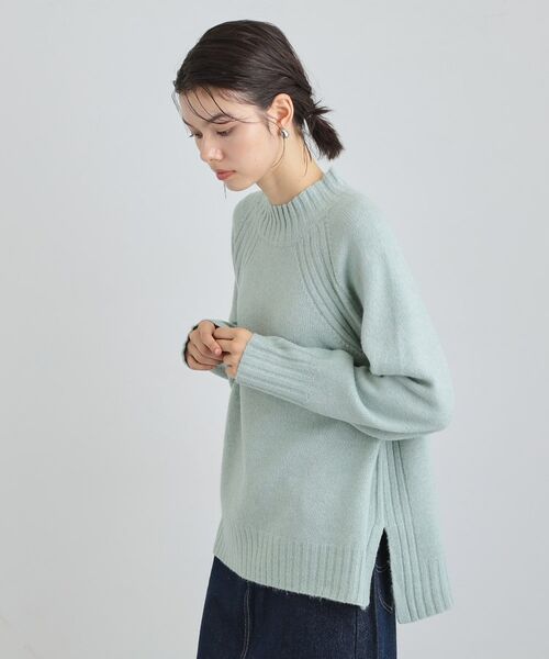 THE SHOP TK / ザ ショップ ティーケー ニット・セーター | ふんわり柔らかきれい色 ウール混ハイネックニット | 詳細6