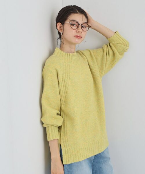 THE SHOP TK / ザ ショップ ティーケー ニット・セーター | ふんわり柔らかきれい色 ウール混ハイネックニット | 詳細9