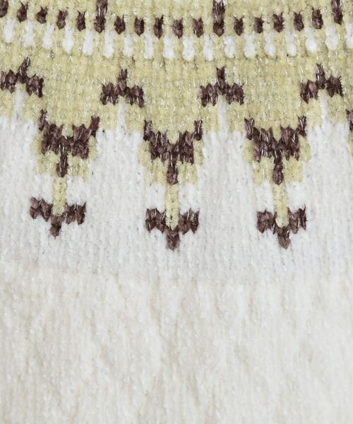 THE SHOP TK / ザ ショップ ティーケー ニット・セーター | 上品さと少しの遊び心を モール求心柄ニット | 詳細4