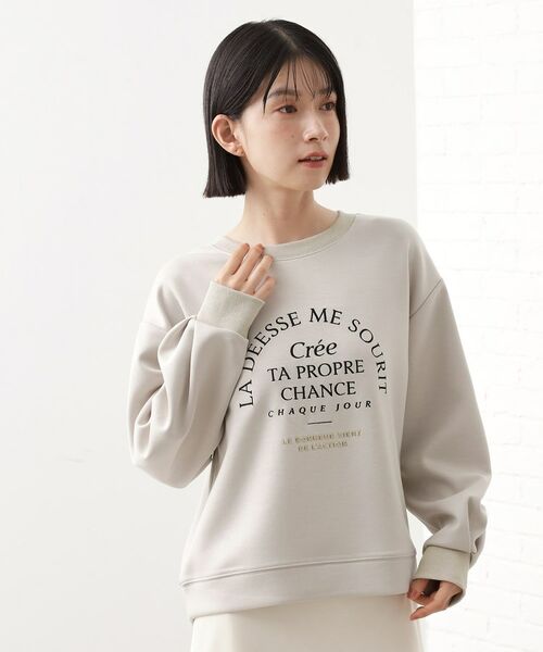 THE SHOP TK / ザ ショップ ティーケー カットソー | ロゴアソートプルオーバー【洗濯機OK】 | 詳細13