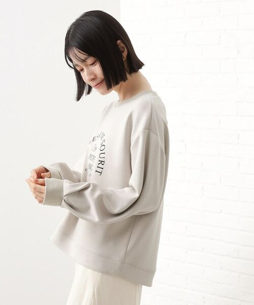 THE SHOP TK / ザ ショップ ティーケー カットソー | ロゴアソートプルオーバー【洗濯機OK】 | 詳細14