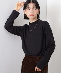 THE SHOP TK / ザ ショップ ティーケー カットソー | 【冬のレイヤードスタイルに/吸湿発熱】 シャーリングカットソー