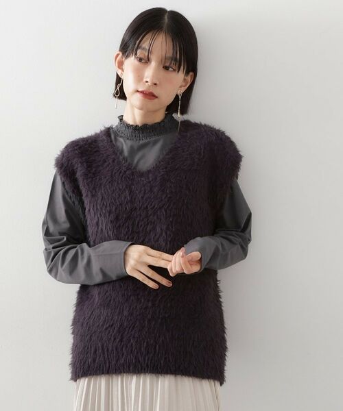 THE SHOP TK / ザ ショップ ティーケー カットソー | 【冬のレイヤードスタイルに/吸湿発熱】 シャーリングカットソー | 詳細10