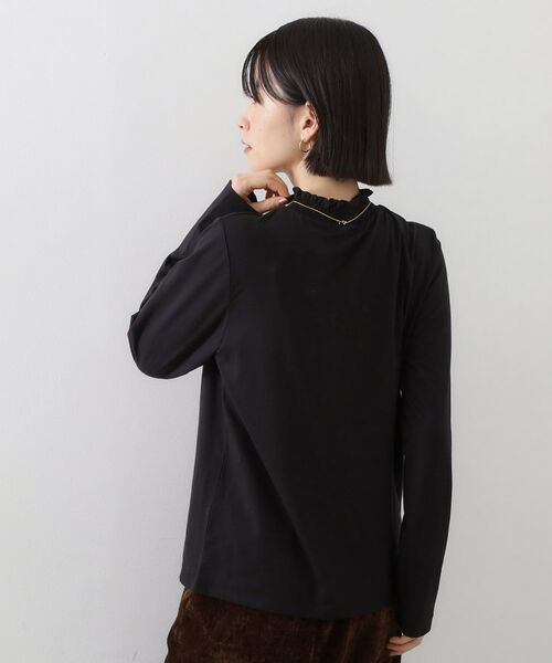 THE SHOP TK / ザ ショップ ティーケー カットソー | 【冬のレイヤードスタイルに/吸湿発熱】 シャーリングカットソー | 詳細5