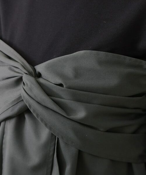 THE SHOP TK / ザ ショップ ティーケー カットソー | 布帛切替カットソー | 詳細8