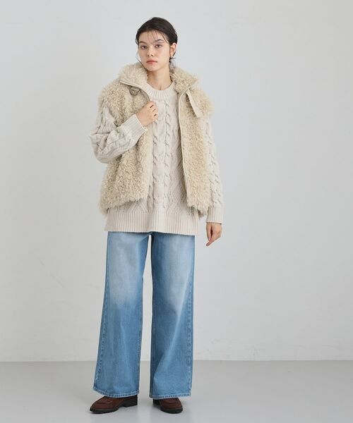 THE SHOP TK / ザ ショップ ティーケー ベスト | プラスするだけでこなれ見え ボアベスト | 詳細3