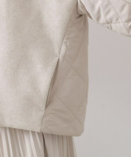 THE SHOP TK / ザ ショップ ティーケー ノーカラージャケット | 前後で印象が変わる ドッキングノーカラージャケット | 詳細19
