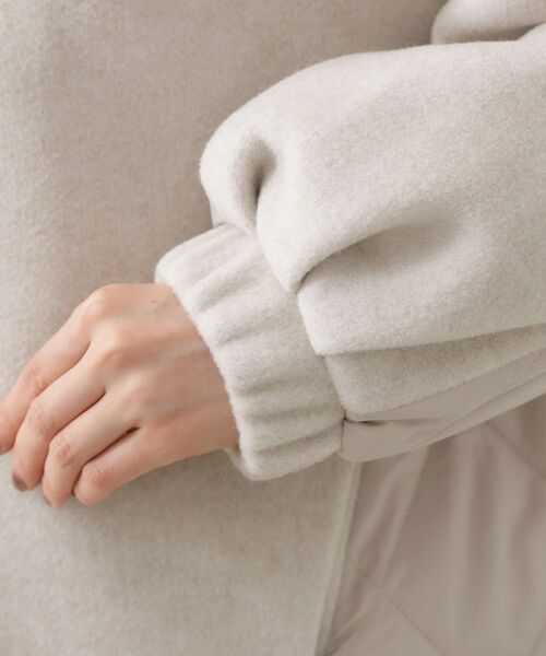 THE SHOP TK / ザ ショップ ティーケー ノーカラージャケット | 前後で印象が変わる ドッキングノーカラージャケット | 詳細21