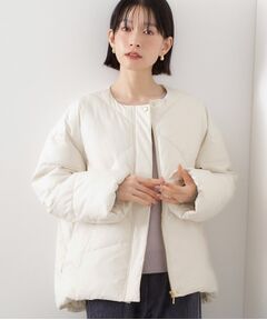 THE SHOP TK / ザ ショップ ティーケー その他アウター | きれいめにもカジュアルにも ノーカラーキルトジャケット