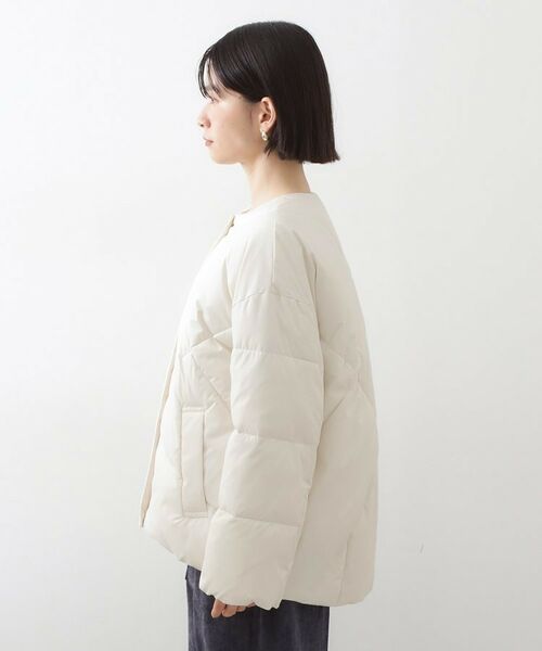 THE SHOP TK / ザ ショップ ティーケー その他アウター | きれいめにもカジュアルにも ノーカラーキルトジャケット | 詳細10