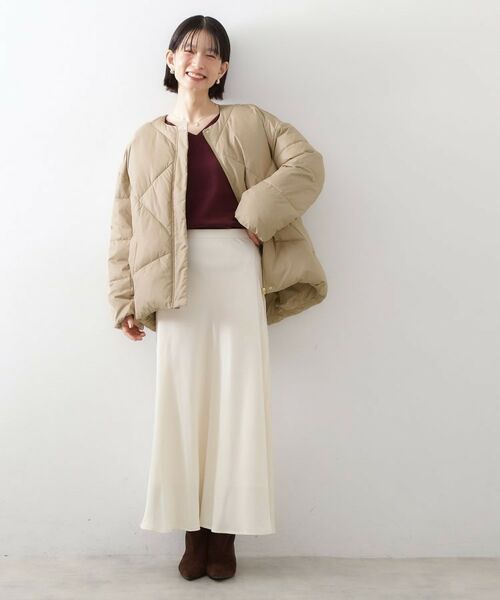 THE SHOP TK / ザ ショップ ティーケー その他アウター | きれいめにもカジュアルにも ノーカラーキルトジャケット | 詳細7