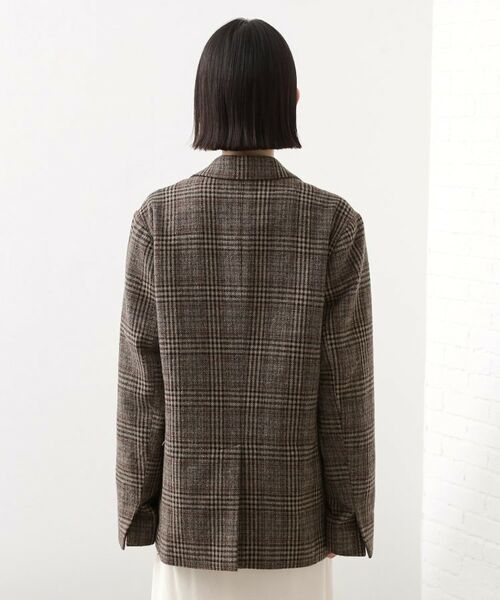 THE SHOP TK / ザ ショップ ティーケー テーラードジャケット | 【洗えるアウター】ヘリンボーン＆チェック柄ジャケット | 詳細13