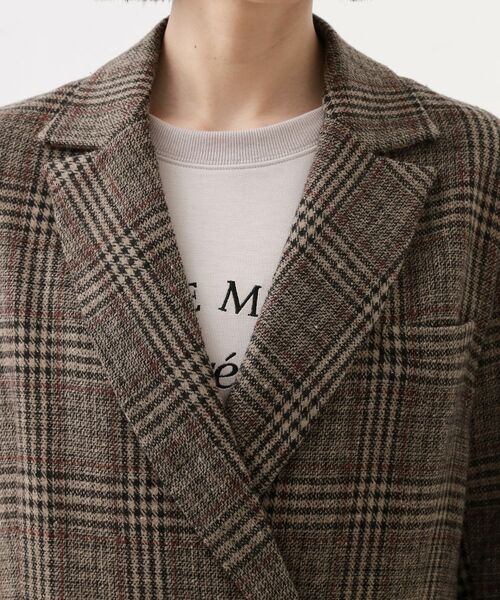 THE SHOP TK / ザ ショップ ティーケー テーラードジャケット | 【洗えるアウター】ヘリンボーン＆チェック柄ジャケット | 詳細14