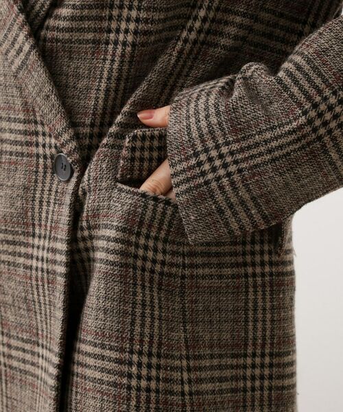 THE SHOP TK / ザ ショップ ティーケー テーラードジャケット | 【洗えるアウター】ヘリンボーン＆チェック柄ジャケット | 詳細17