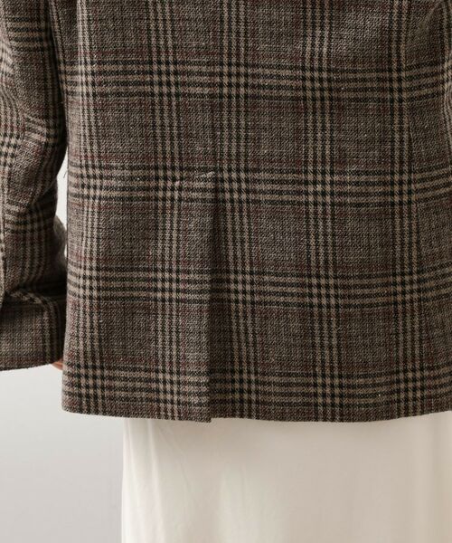 THE SHOP TK / ザ ショップ ティーケー テーラードジャケット | 【洗えるアウター】ヘリンボーン＆チェック柄ジャケット | 詳細19