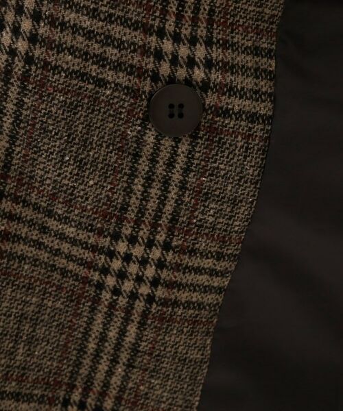 THE SHOP TK / ザ ショップ ティーケー テーラードジャケット | 【洗えるアウター】ヘリンボーン＆チェック柄ジャケット | 詳細4