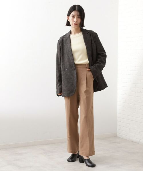 THE SHOP TK / ザ ショップ ティーケー テーラードジャケット | 【洗えるアウター】ヘリンボーン＆チェック柄ジャケット | 詳細8