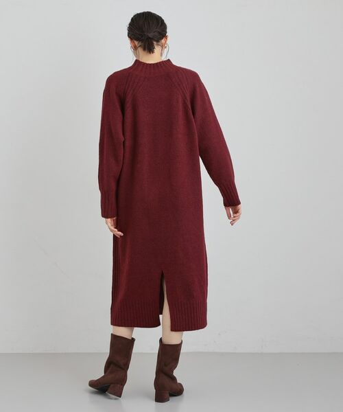 THE SHOP TK / ザ ショップ ティーケー ロング・マキシ丈ワンピース | ウール混杢調ハイネックワンピース | 詳細11