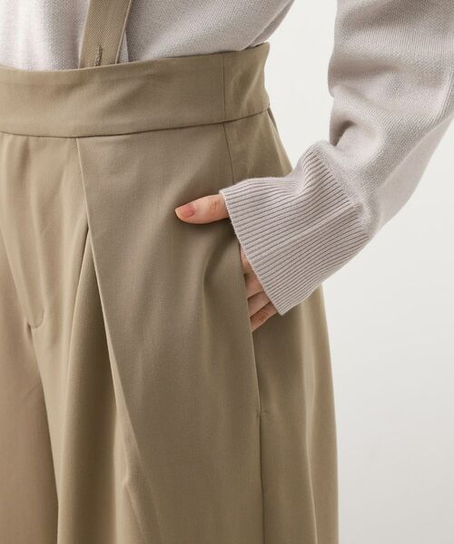 THE SHOP TK / ザ ショップ ティーケー パンツ | サス付きタックワイドパンツ | 詳細15
